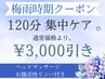 【梅雨時期クーポン】免疫up!!癒しの全身オイルマッサージ120分¥10700→¥7700