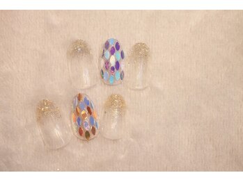 ネイルサロン ブリオン(Nail Salon Bullion)/キラキラうろこネイル