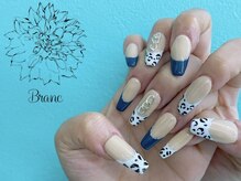 ブラン(Blanc)/フレンチレオパードネイル