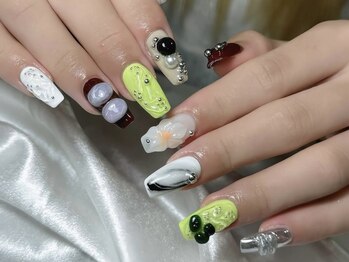リンネイル 新大久保店(Rin Nail)/#待ち込みデザインOK　#付け放題