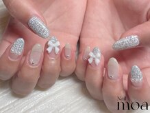 モア(moa)/ツイード　リボン