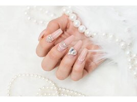 シンプルキラキラネイル