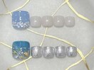 夏フットネイル*パラジェル