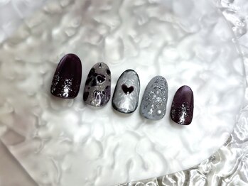 ククル(KUKURU)/夏秋リボンとマグネット 手描き