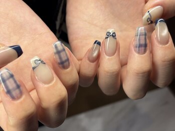 オーシャンネイル 新宿店(Ocean nail)/チェックネイル