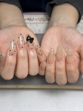 シーシー ネイル アンド アイラッシュ(CeCe Nail&eyelash)/チップ長さだし持ち込みデザイン