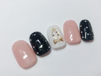 クリスタルネイル ボンベルタ橘店(CRYSTAL NAIL)/リボンネイル