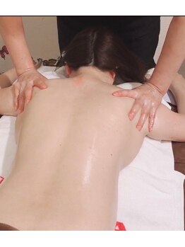 中国整体 らくらく堂/上半身温熱療法オイルマッサージ