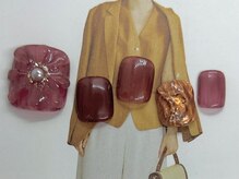 シエルネイルスタジオ 新宮店(Ciel nail studio)/【FOOT】クリアフラワーネイル