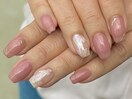 フラワー　アート　ネイル