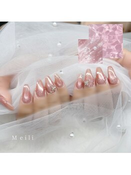 メイリー(Meili)の写真/流行のうるちゅるマグネットネイルを取り揃え◎シンプルだからこそ美フォルムにこだわります♪
