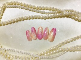 桃ネイル