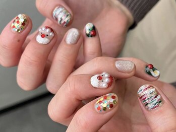 クレモアネイル 池袋西口店(CLEMORE NAIL)/サンタクロースネイル