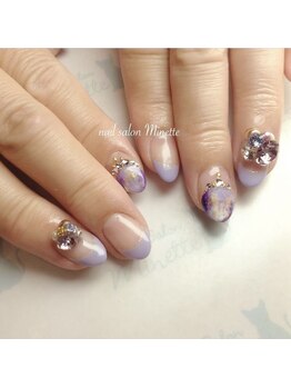 ネイルサロン ミネット(Nail Salon Minette)の写真/ハンド5週間以内・フット6週間以内の付け替えジェルオフ無料！お財布に優しい料金設定を考案♪