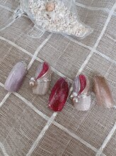 ミテソロ(mi tesoro)/2024年8月定額ネイル 7700