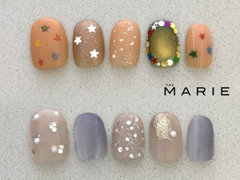 ザ マリー 三条店(THE MARIE)の写真/【初回オフ¥0】ショートネイルに映えるアートが豊富★シンプルでハイセンスなデザインはオフィスにも◎