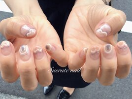 大人レトロなY2Kネイル　¥8000