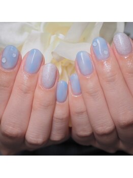 ネイルサロン イツキ(itsuki)/梅雨のマーブル雫nail