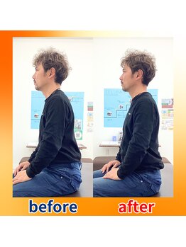 ストレッチヒーロー 福山神辺店/ビフォーアフター【1回の変化】