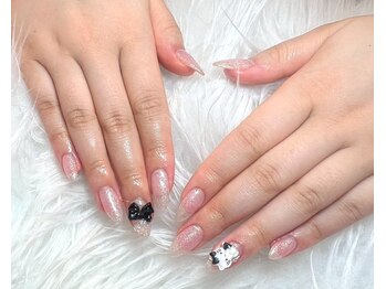 リブヴァラ(Lib Valla)/キティちゃんネイル/夏ネイル