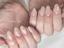 リッシュ トロワ(RICHE trois)/肌なじみ◎春オフィスネイル