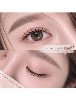 ホワイトカメリア 上本町店(White Camellia)の写真/【一重/奥二重/左右のまぶたの幅が違う】お悩みも◎フラットラッシュ/バインドロックでぱっちりeyeに♪