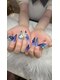 アミネイル(Ami Nail)の写真/【池袋駅徒歩5分】大人気メニューのチップ長さ出しは、ビジューストーンで贅沢に☆貴方の理想の指先へ♪
