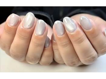 ぷるマグ水色ネイル