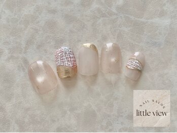 リトルビュー(little view)/手描き星×ツイード¥11980