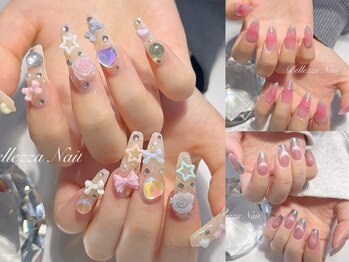 ベレッツァネイル 大阪 日本橋(BellezzaNail)の写真/歴20年の本部認定講師在籍【(ケア付)長さ出し10本×ベ-スカラ-¥7600】自爪に合った長さ出しを提案♪1本~OK