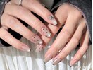ちゅるマグネット×ドットネイル