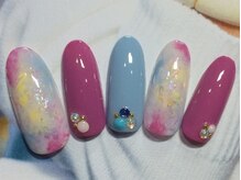 ネイルサロン リリオ(Nail Salon Ririo)/タイダイ柄アートネイル