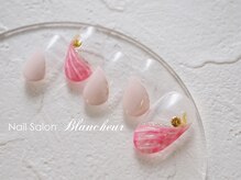 ネイルサロン ブランシュール(Nail Salon Blancheur)/大人ピンクシェル風ネイル
