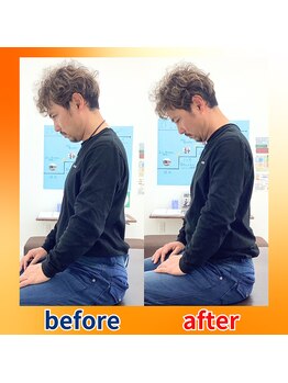 ストレッチヒーロー 福山神辺店/ビフォーアフター【1回の変化】