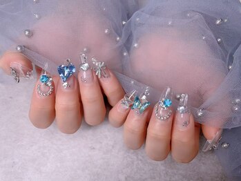 スノーネイルサロン 新宿店(Snow nail salon)/パーツ組み合わせ/クリア
