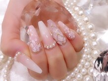 ネイルブラックシー デコ電ショップ クリスタルシー(BLACK SEA Shop Crystal Sea)/春ネイル☆