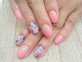 ボタニカルフラワーネイル
