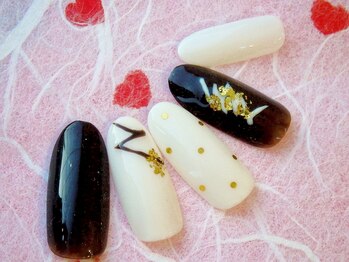 ラルネイル 大宮(Lull. nail)/#チョコレート#ドット
