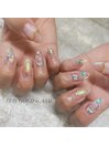 アミ施術お客様ネイル