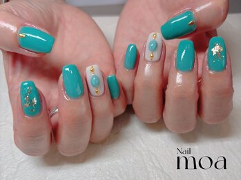 モア(moa)/ターコイズ ブルー シェル