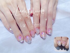 ぷっくりうるうる透明感ネイル
