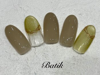 バティックネイル 川崎店 ネイル アイラッシュ(Batik Nail)/定額 新規￥6.000 リピ￥6.500