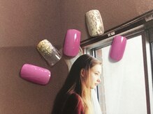 ネイルアンドアイラッシュサロン エスポアール(nail&eyelash salon espoir)/パープルカラーネイル75分コース
