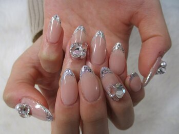 韓国☆ガラスフレンチネイル