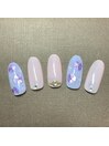 紫陽花ネイル