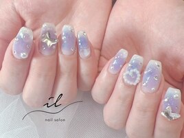 ブルーチークネイル