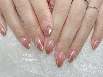 シマー(Shimmer)/オータムカラーミラーフレンチ