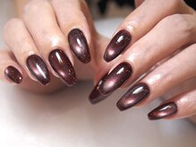 クリア 広尾 恵比寿(CLEAR)/ブラウンマグネットネイル