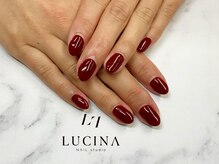 ネイルスタジオ ルキナ(LUCINA)/C-856 ボルドーワンカラーネイル