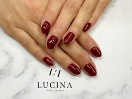 C-856 ボルドーワンカラーネイル